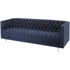 Libra Arya Blue Velvet Button Detail Three Seater Sofa